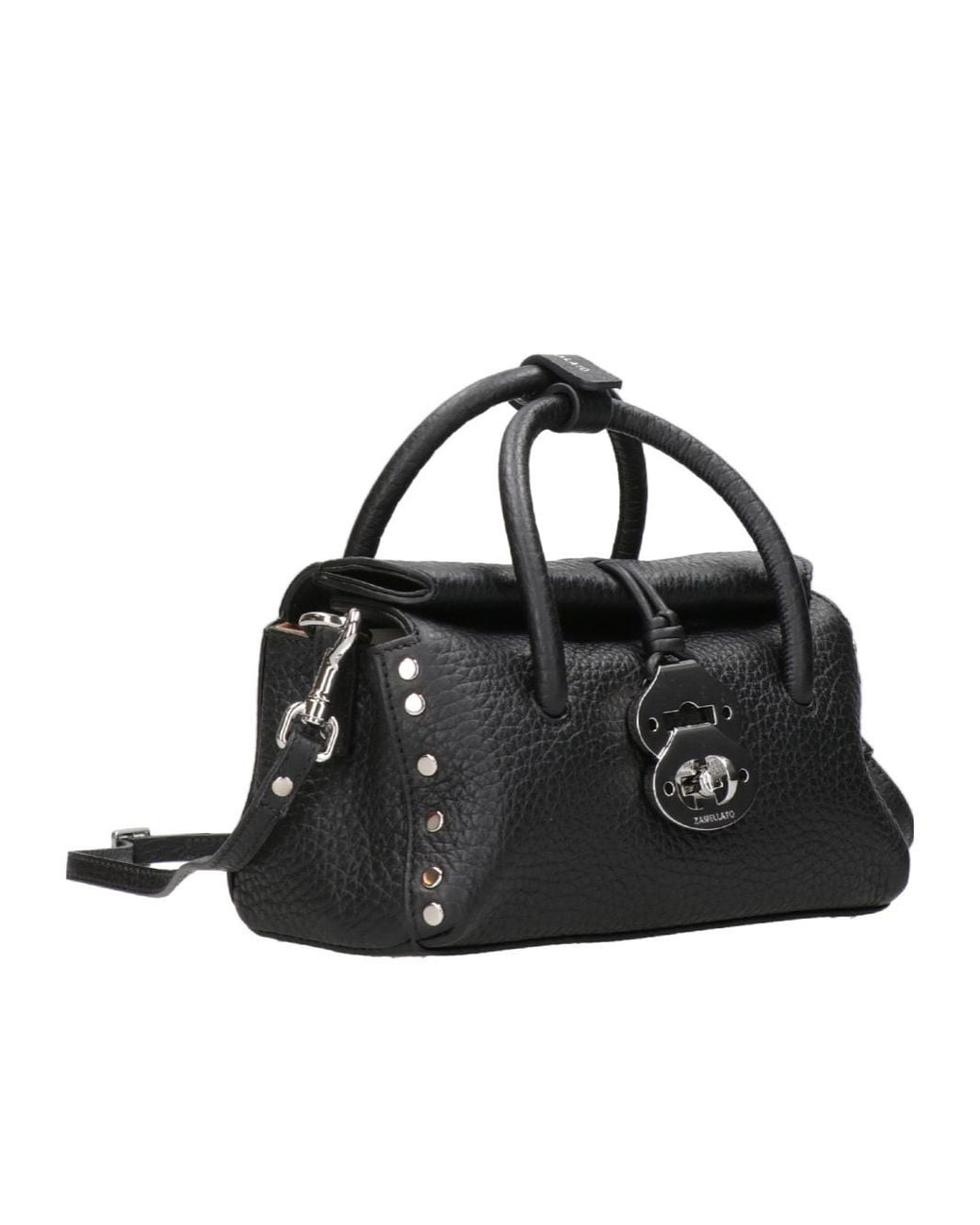 Zanellato Black Solid Color Shoulder Bag