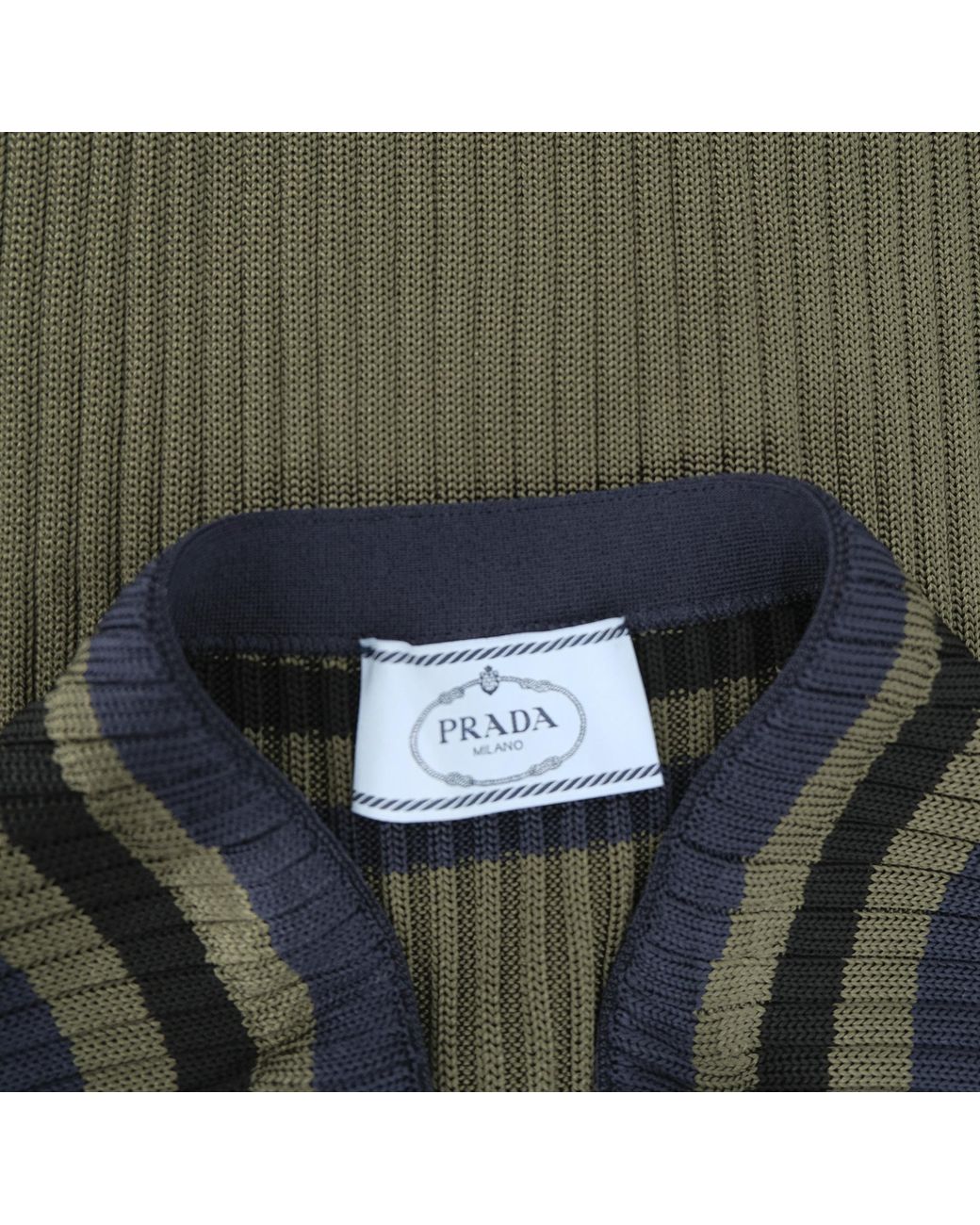 Prada Green Elastic Waist Skirt