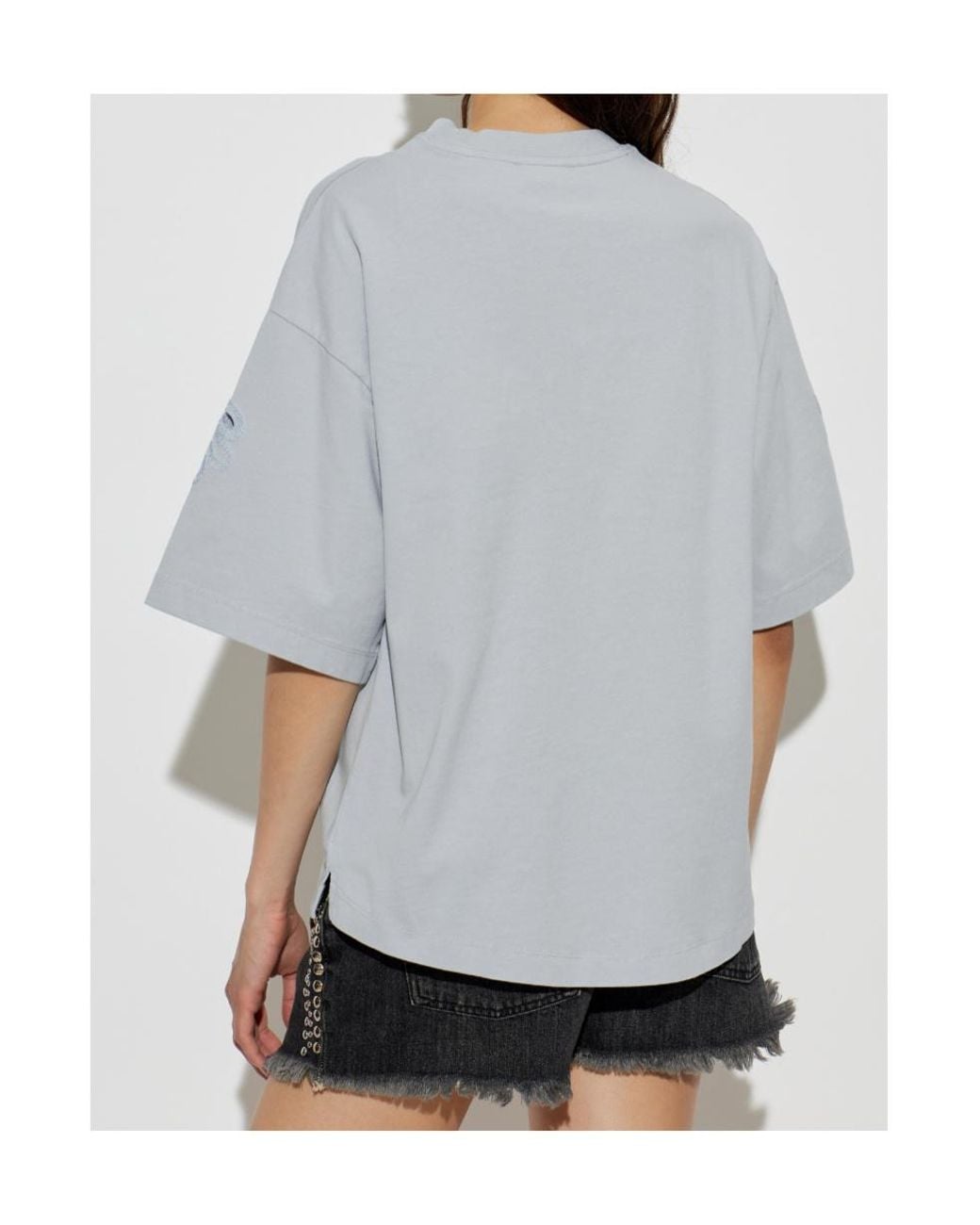 AllSaints Gray Casual Minimalist T-Shirt