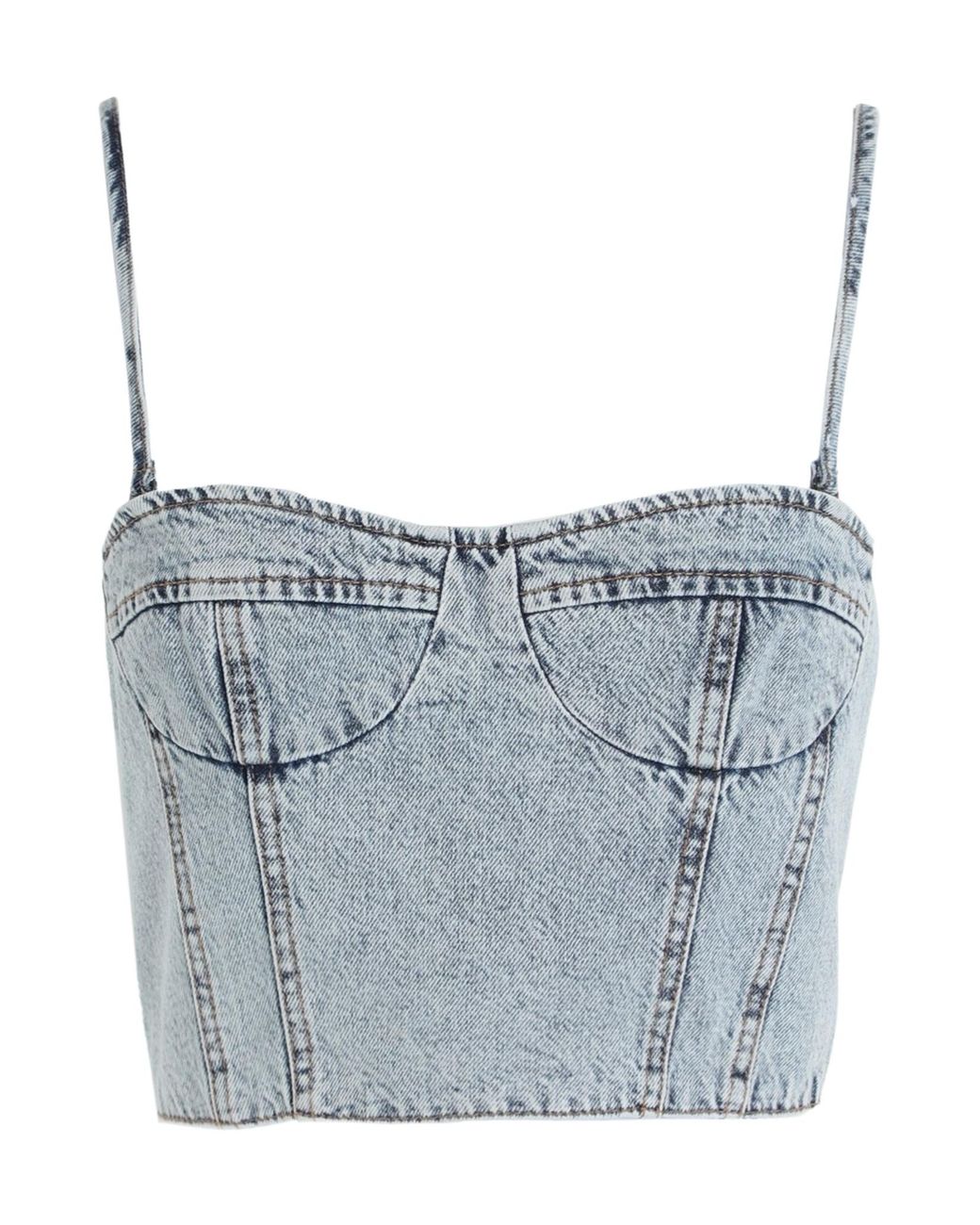 MAX&Co. Blue Tight Denim Bra