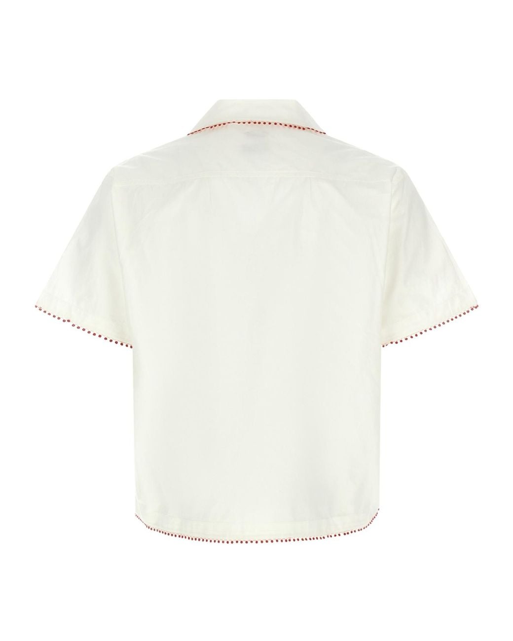 Bode White Cotton Blouse for men