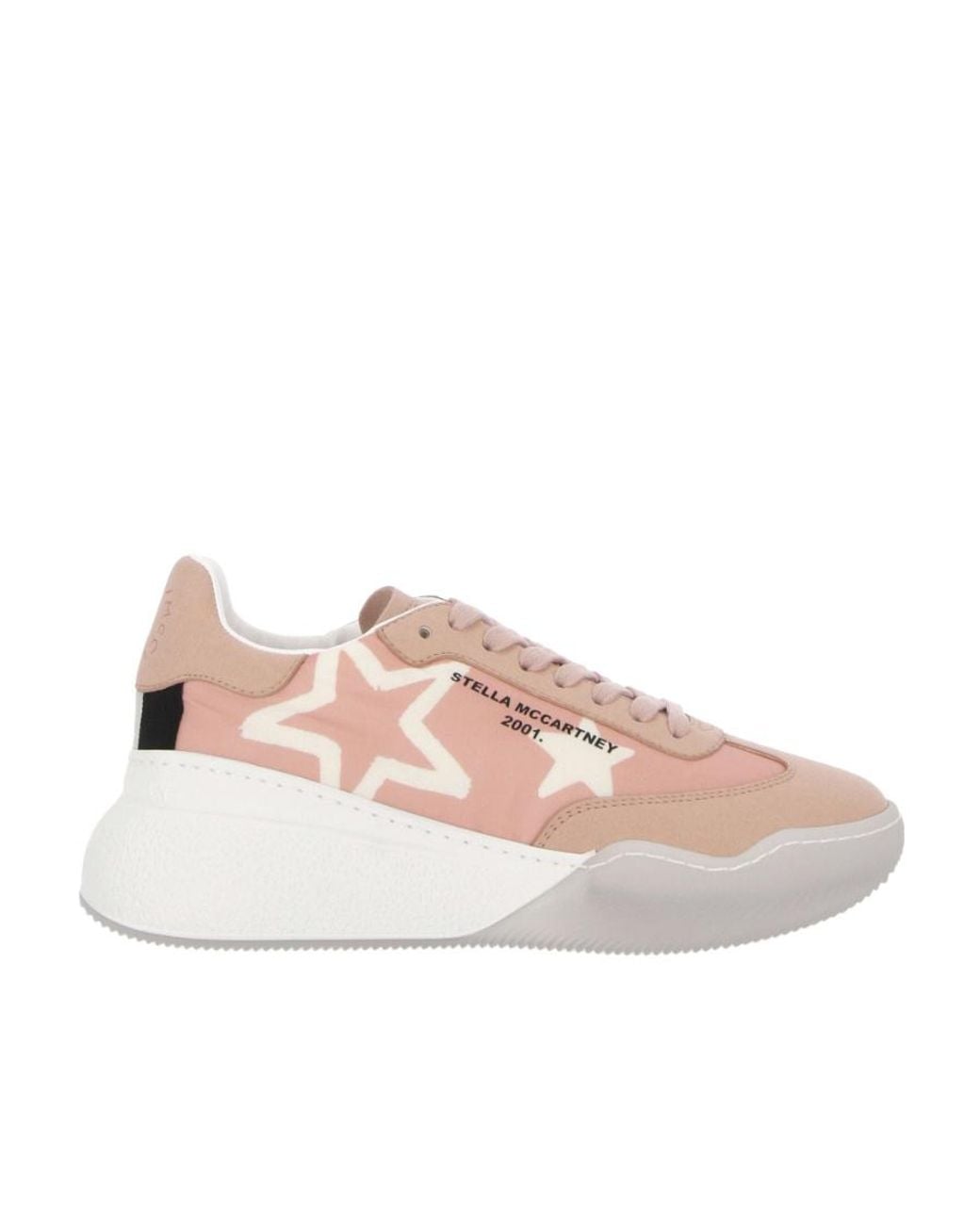 Stella McCartney Pink Loop Panelled Low-Top Sneakers