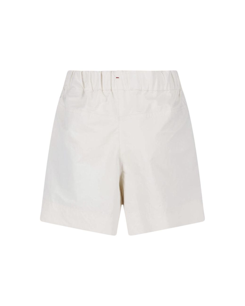 Moncler White Grenoble Elasticated Logo Shorts