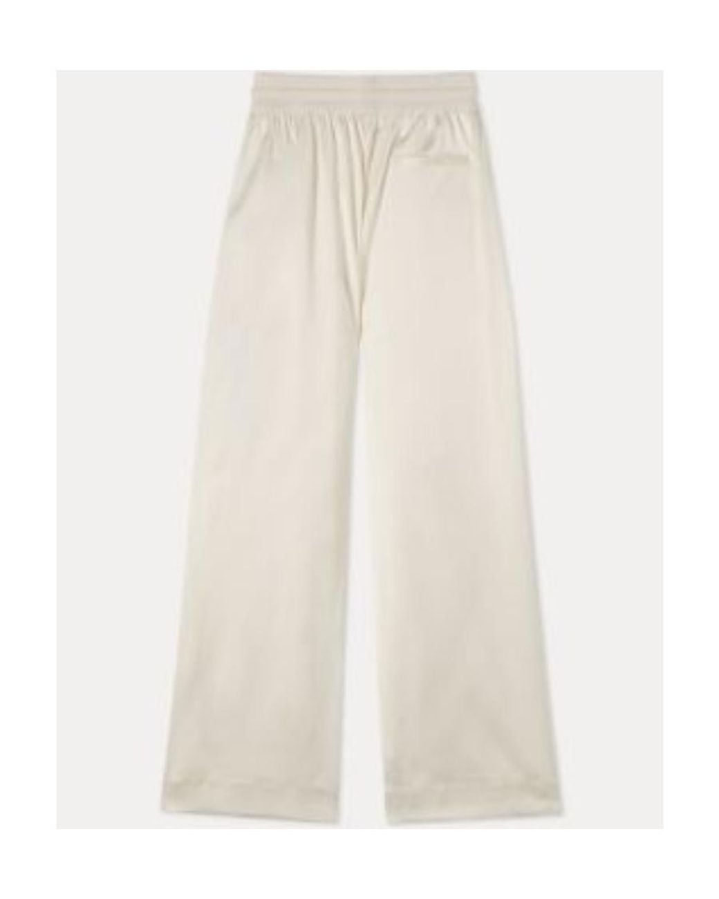 Off-White c/o Virgil Abloh White Drawstring Wide Leg Trousers