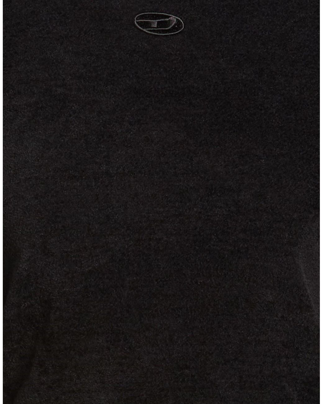 DIESEL Black Simple Color Knitted Sweater