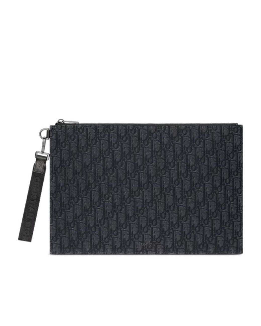 Dior Black A4 Pouch for men