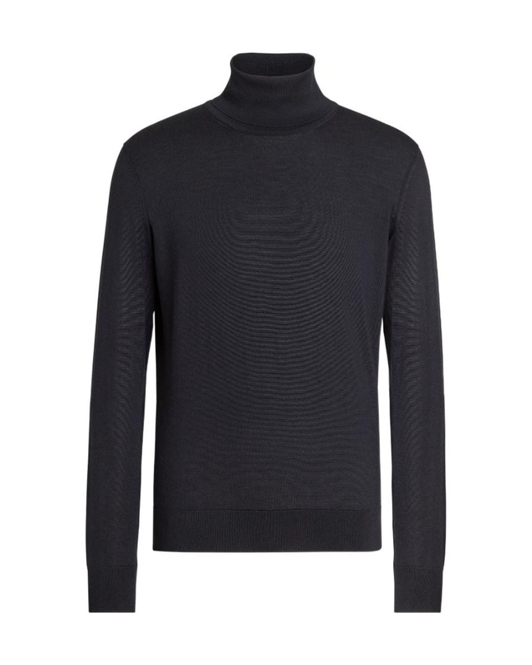 Zegna Blue Cashseta Turtleneck Sweater for men