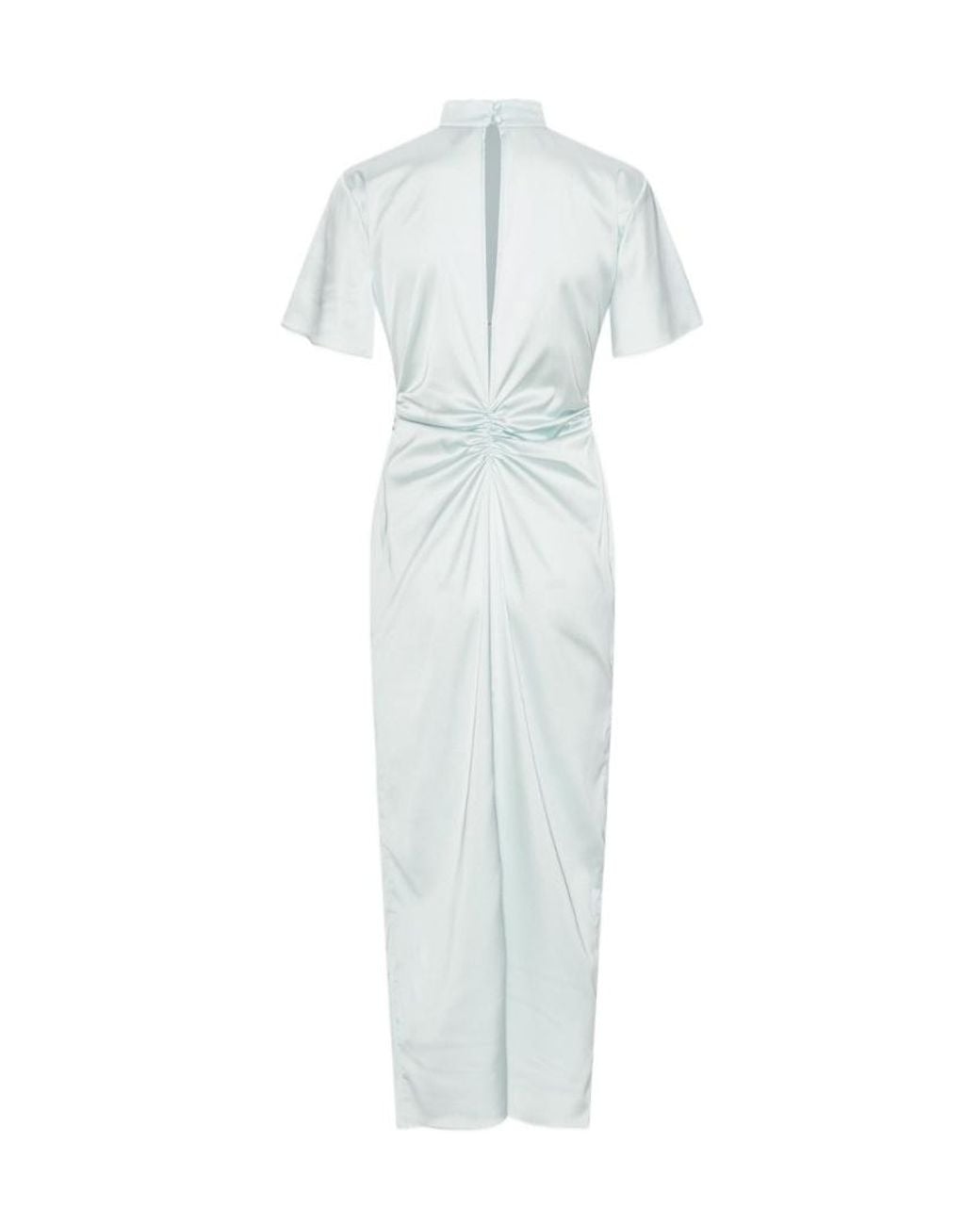 ROTATE BIRGER CHRISTENSEN White Gathered Midi Dress