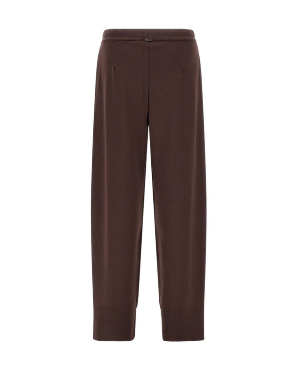 Herno Brown Drawstring Straight Leg Pants