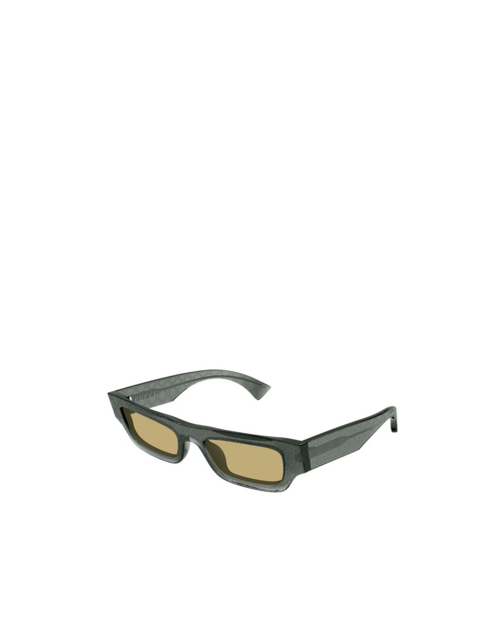 Gucci Green Eyewear Rectangle Frame Sunglasses for men
