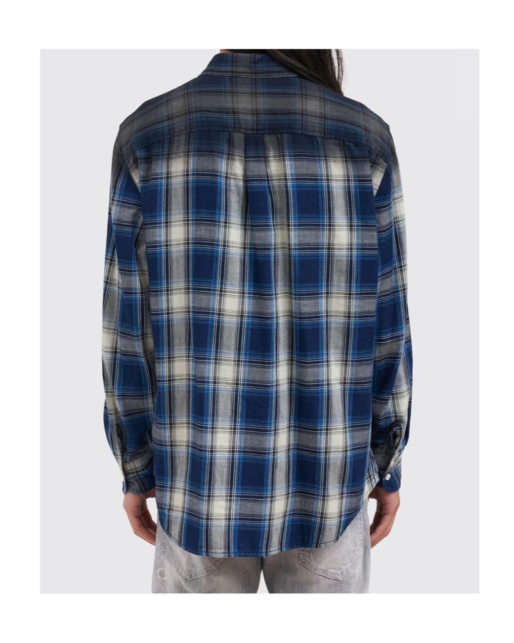 DSquared² Blue Long-Sleeved Buttoned Shirt for men