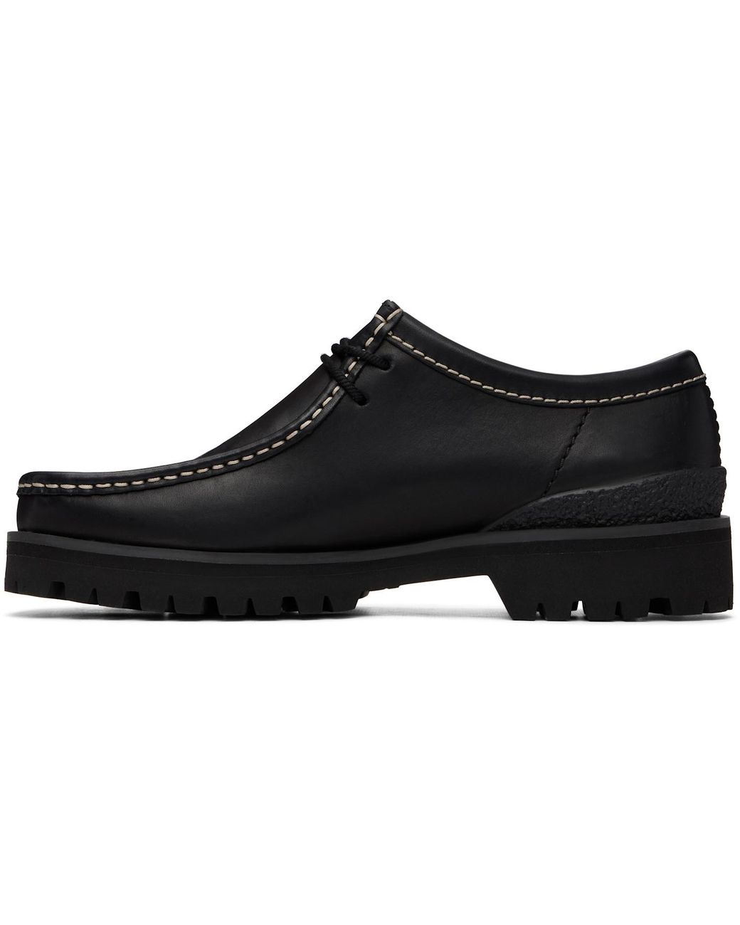 Clarks Black Walla Yukoner Derby Shoes for men