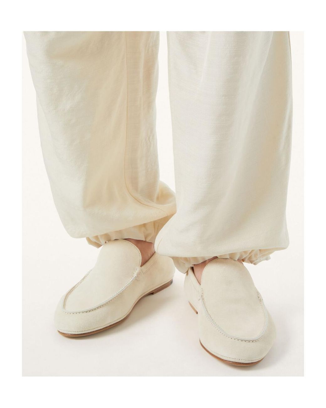 Loro Piana White Summer Anton Walk Loafer for men