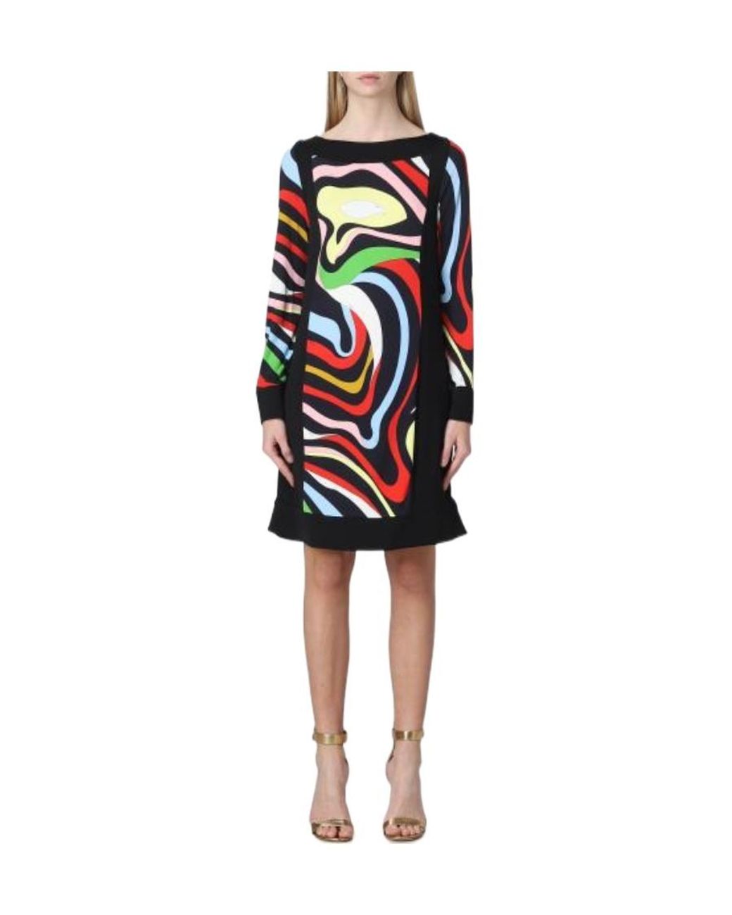 Emilio Pucci Red Marmo-Print Mini Dress