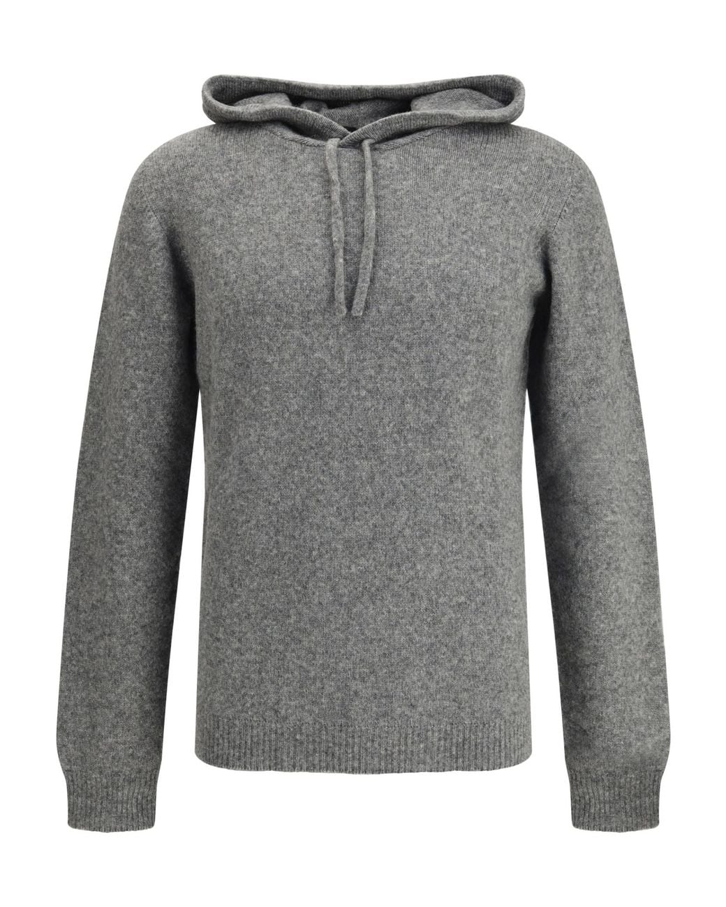 Roberto Collina Gray Hooded Sweater for men