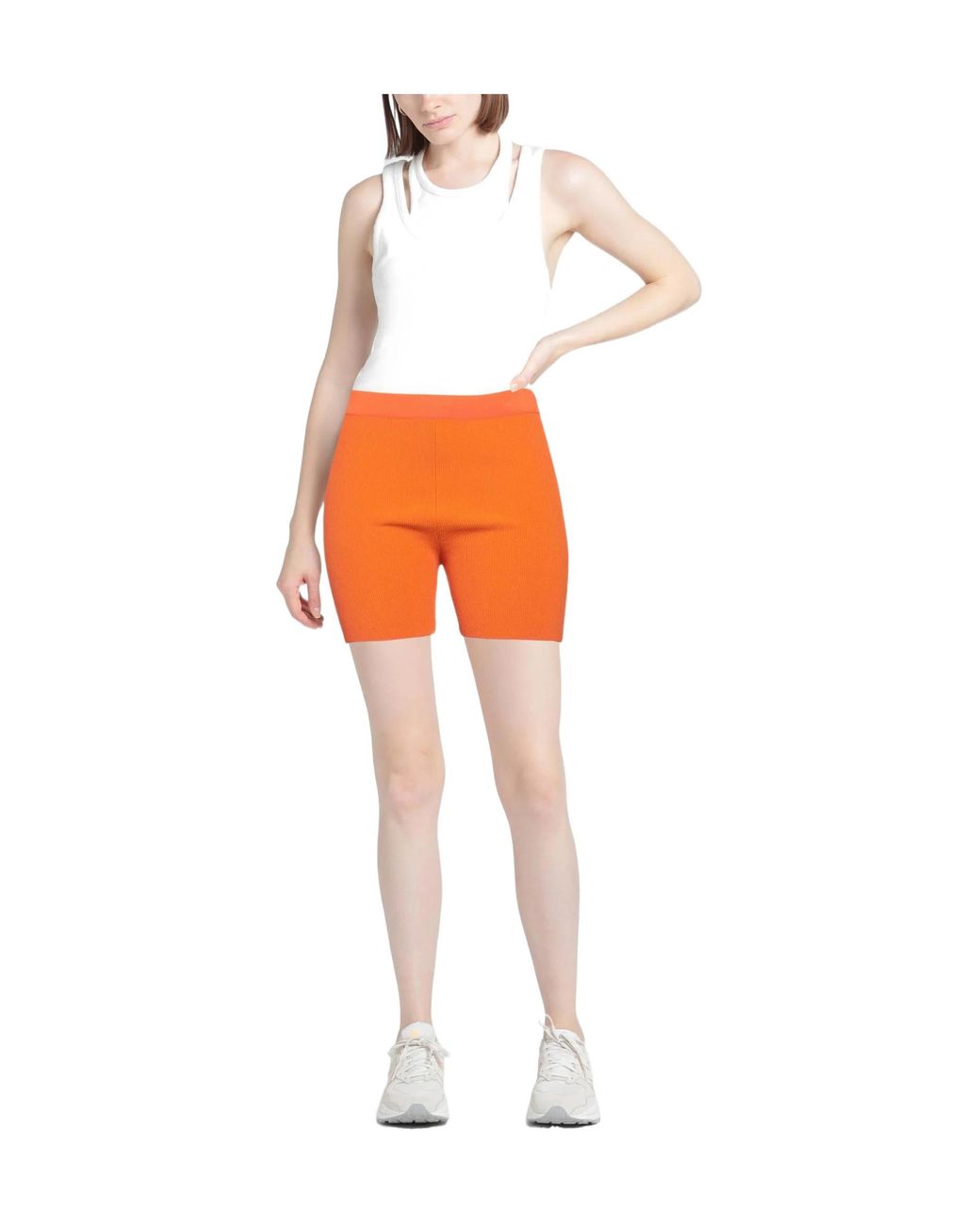 Jacquemus Orange Twotone Cycling Shorts