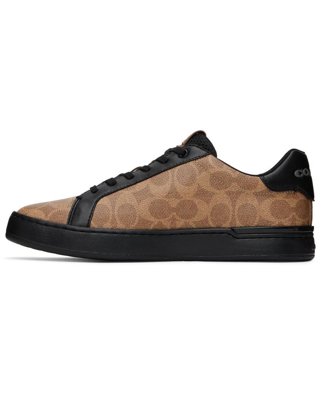 COACH Brown , Lowline Signature Low Top, Tan Black, 11.5d for men