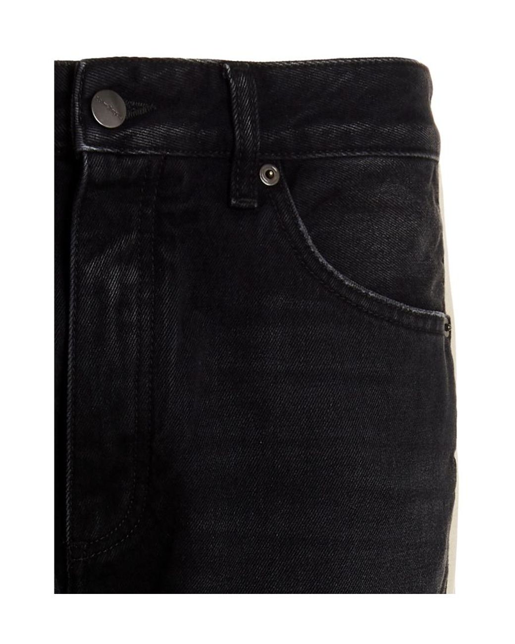 Palm Angels Black Washed Effect Slim-Fit Jeans for men