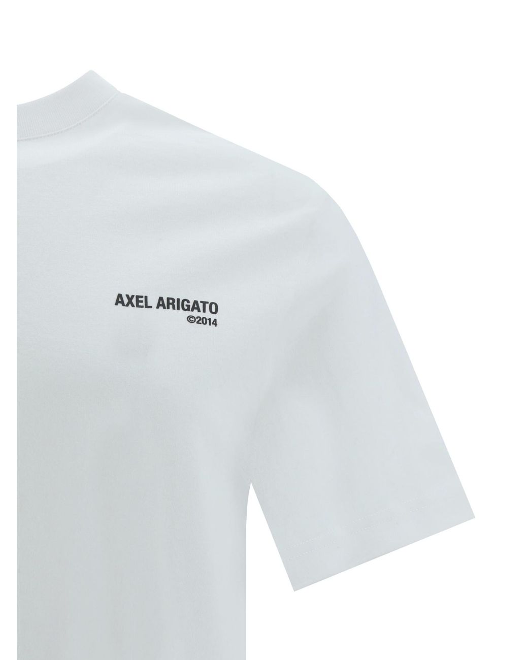 Axel Arigato White Legacy Logo Printed T-Shirt for men