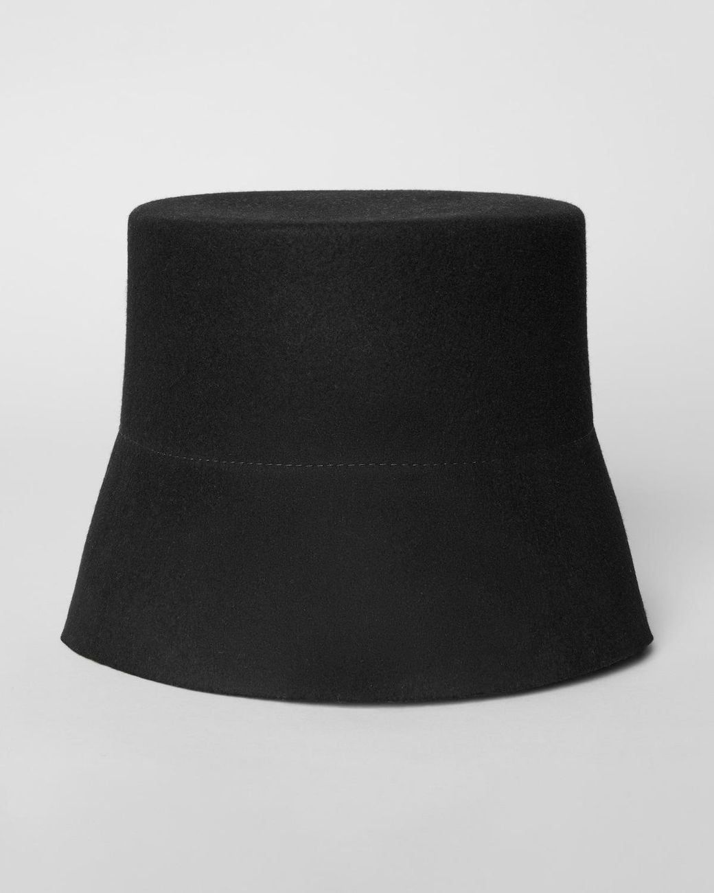 Céline Black Wool Lamp-Shade Hat