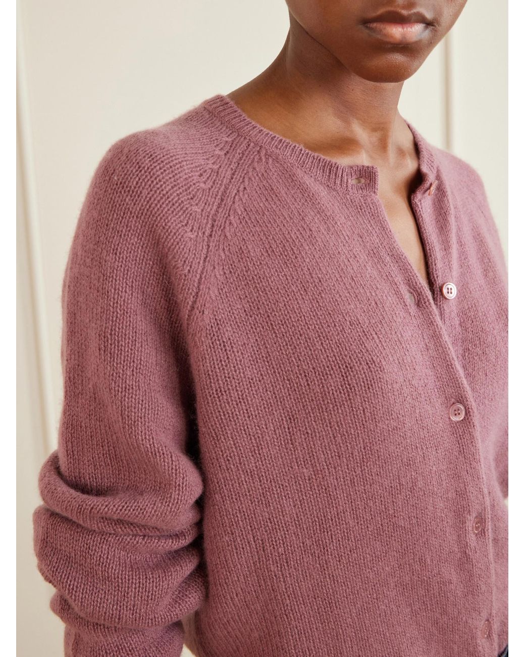 Doen Pink Cashmere Cardigan