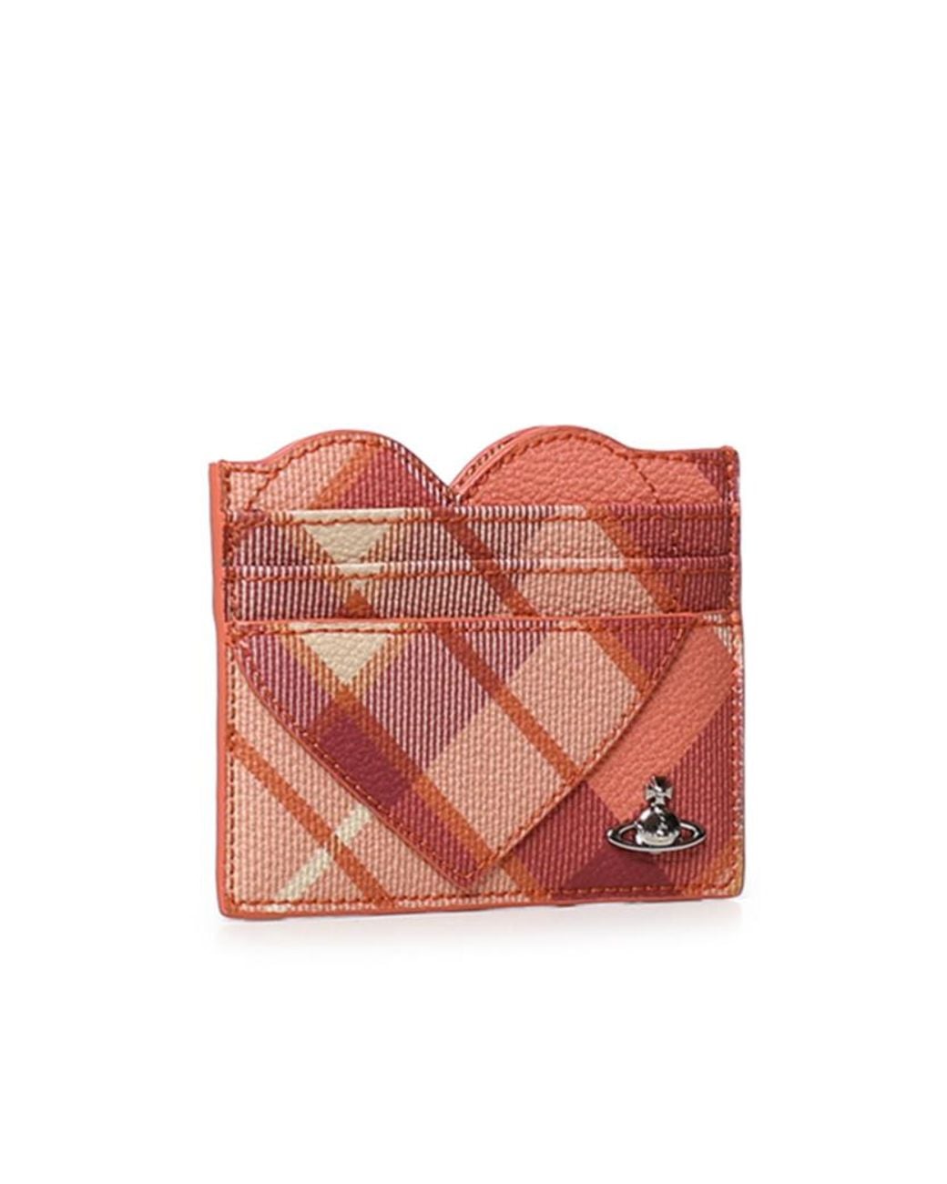 Vivienne Westwood Pink Heart Check Card Holder