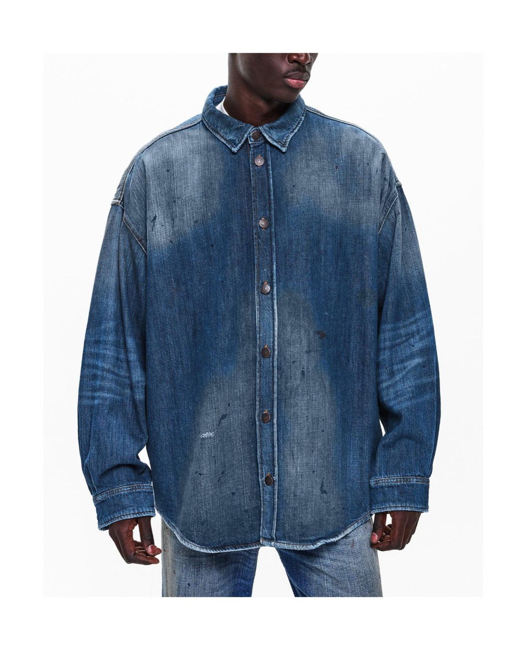 Acne Blue Oversized Denim Jacket for men