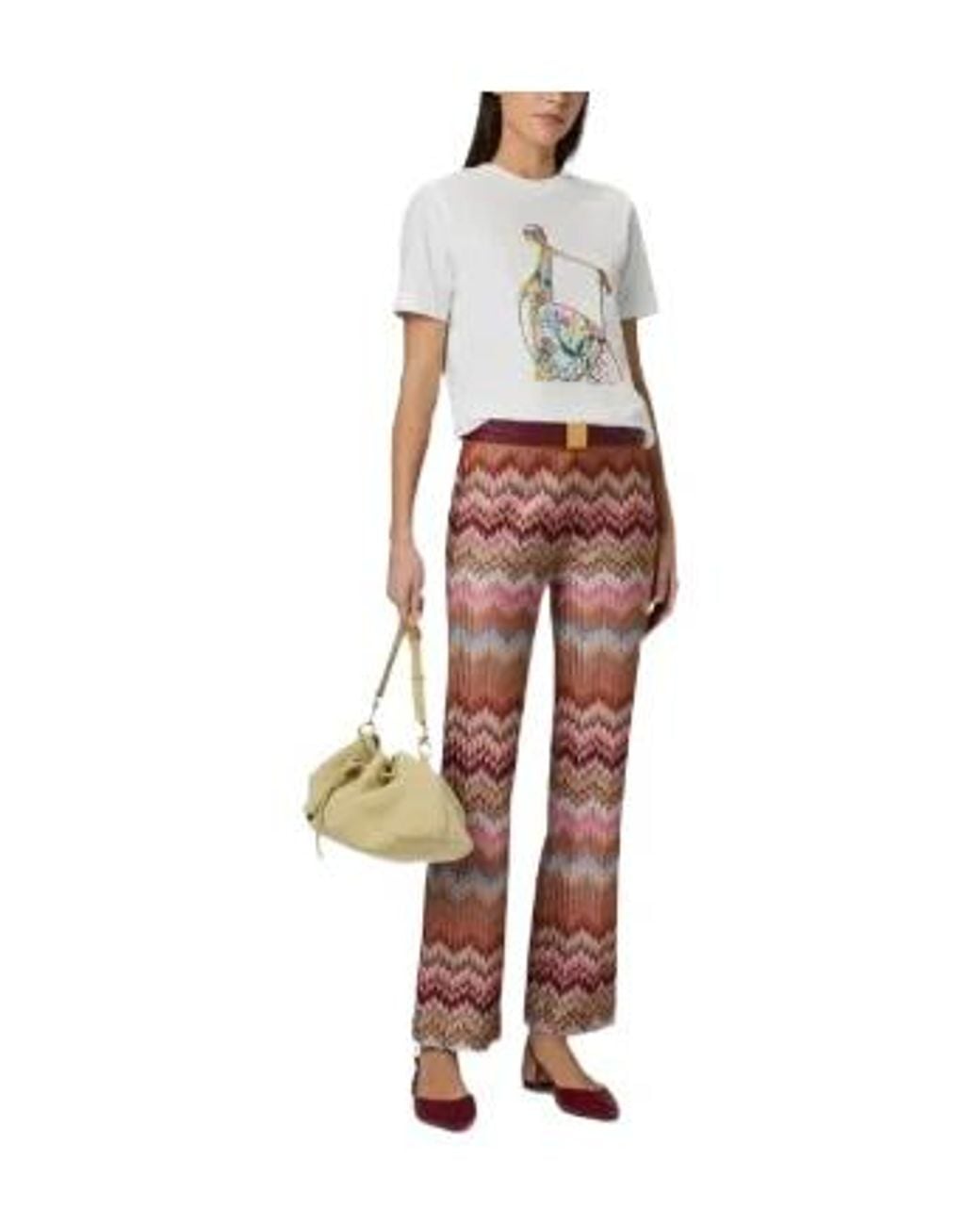 Missoni White Print Short-Sleeve T-Shirt