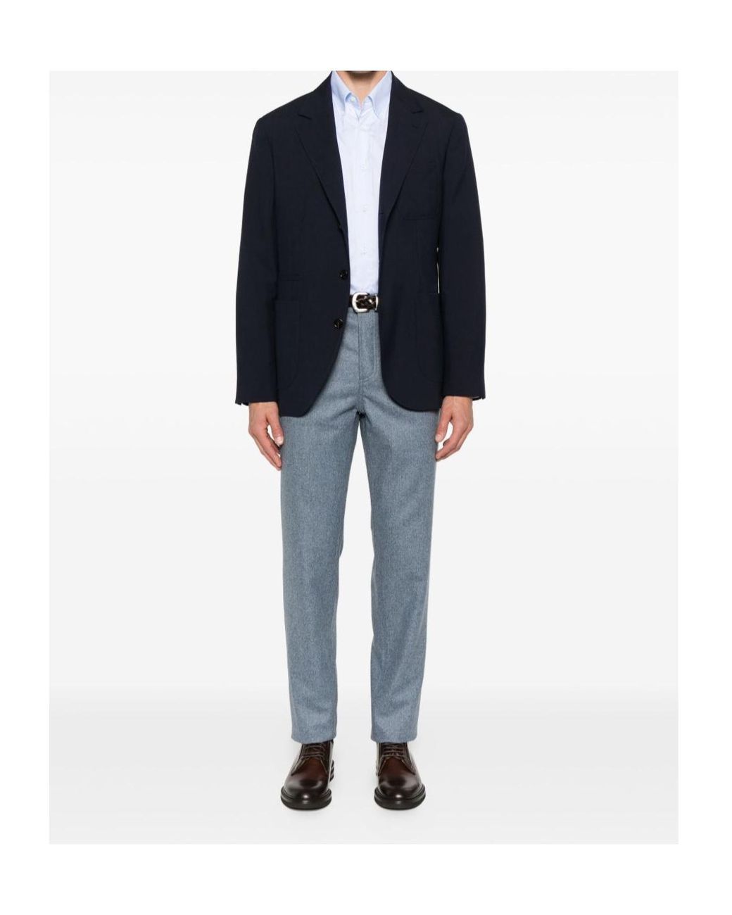Brunello Cucinelli White Cotton Shirt for men