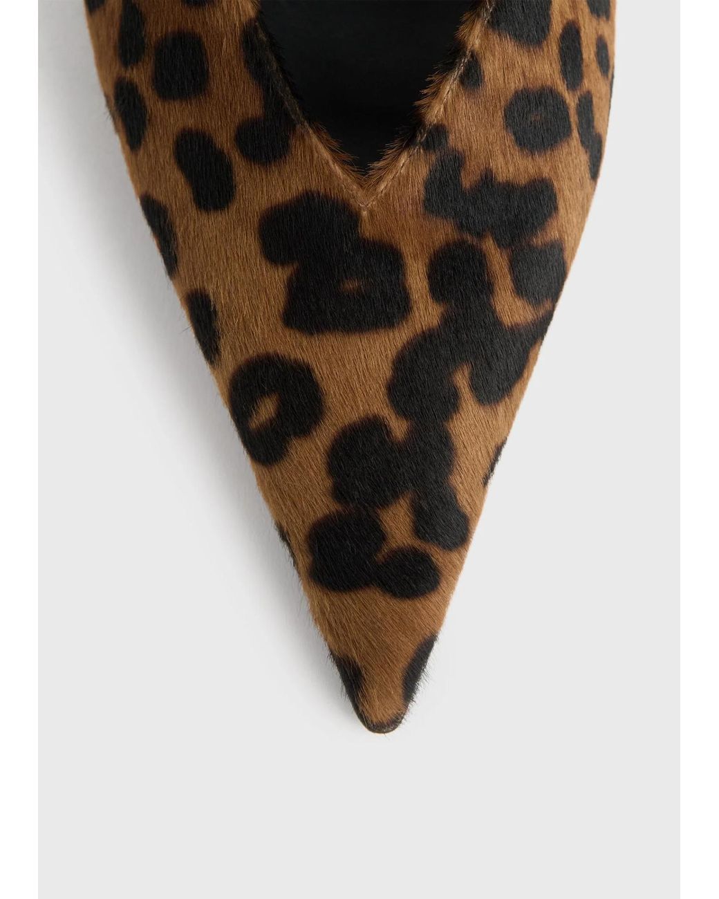 Totême Brown 30Mm Leopard-Print Pointed-Toe Pumps