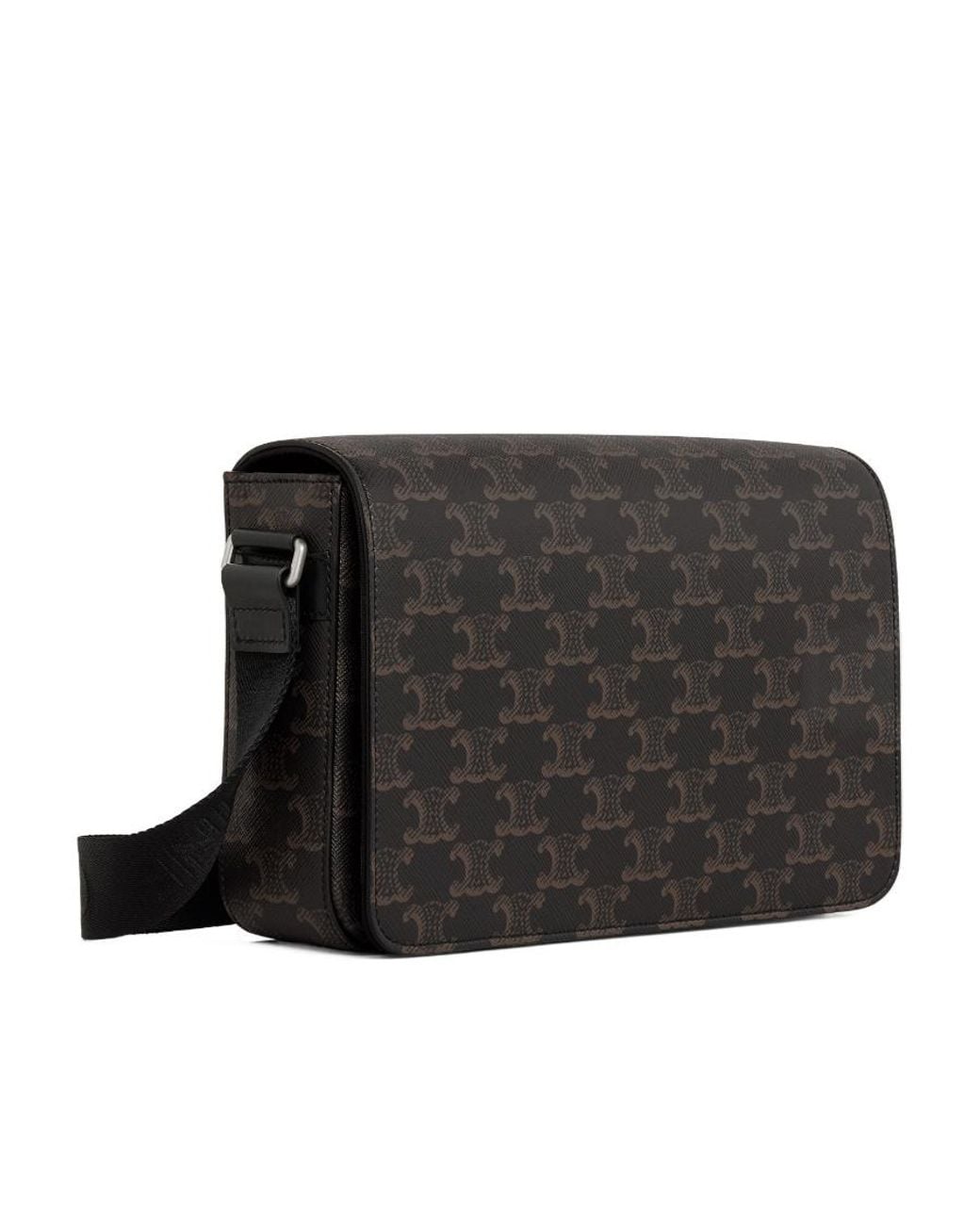 Céline Black Flap Messenger for men
