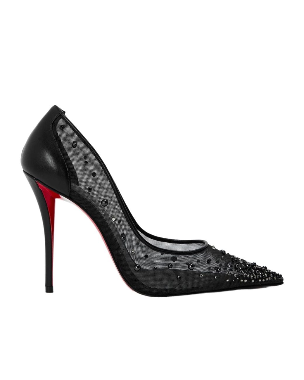 Christian Louboutin Black Pointed Toe Stilettos