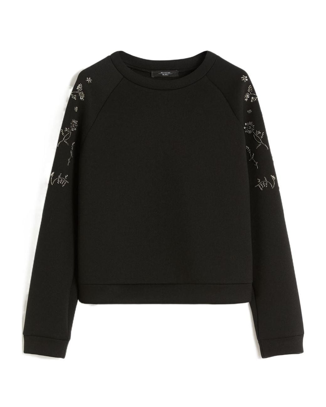 Weekend by Maxmara Black Embellished Sweatshirt
