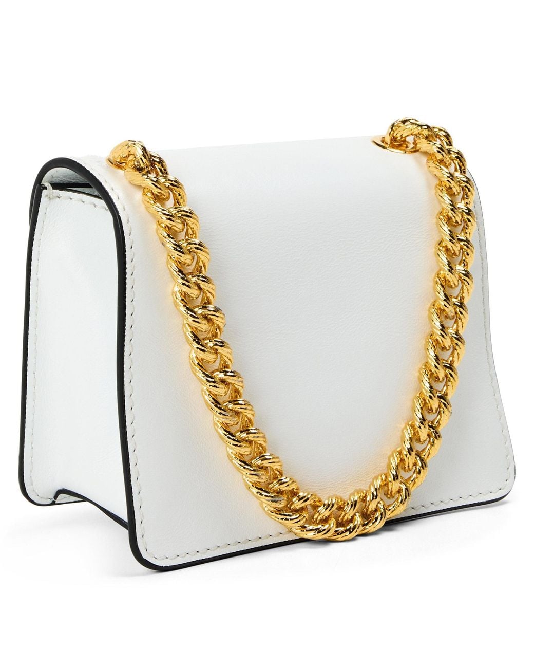 Moschino White Top Handle Bag