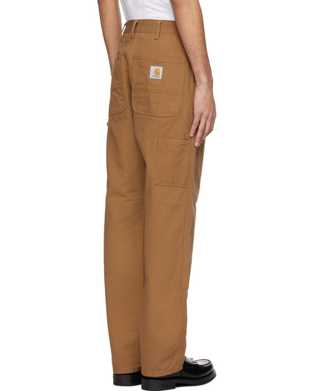 Carhartt Brown Belt-Loop Casual Pants for men