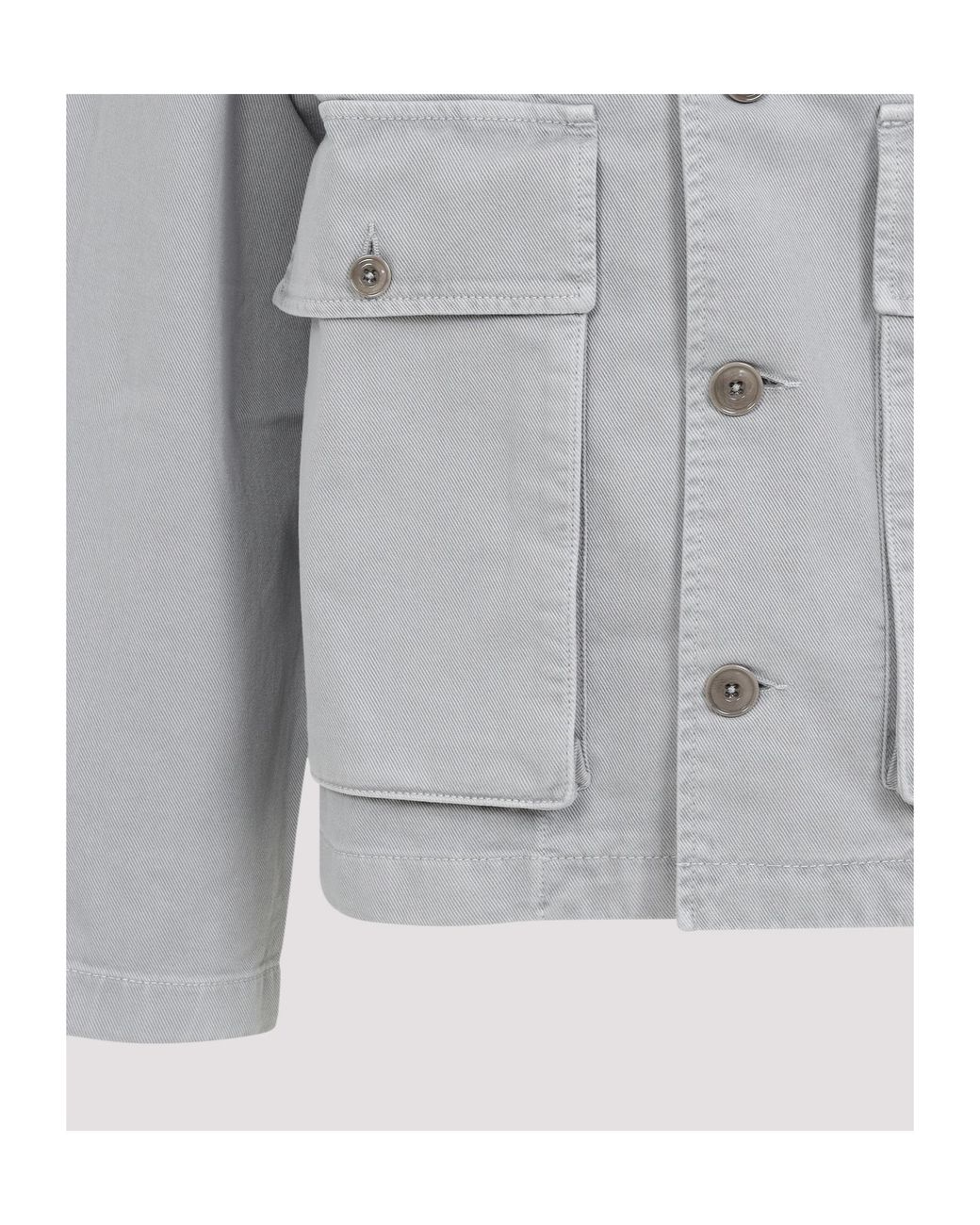 Lemaire Blue Long Sleeved Buttoned Jacket for men