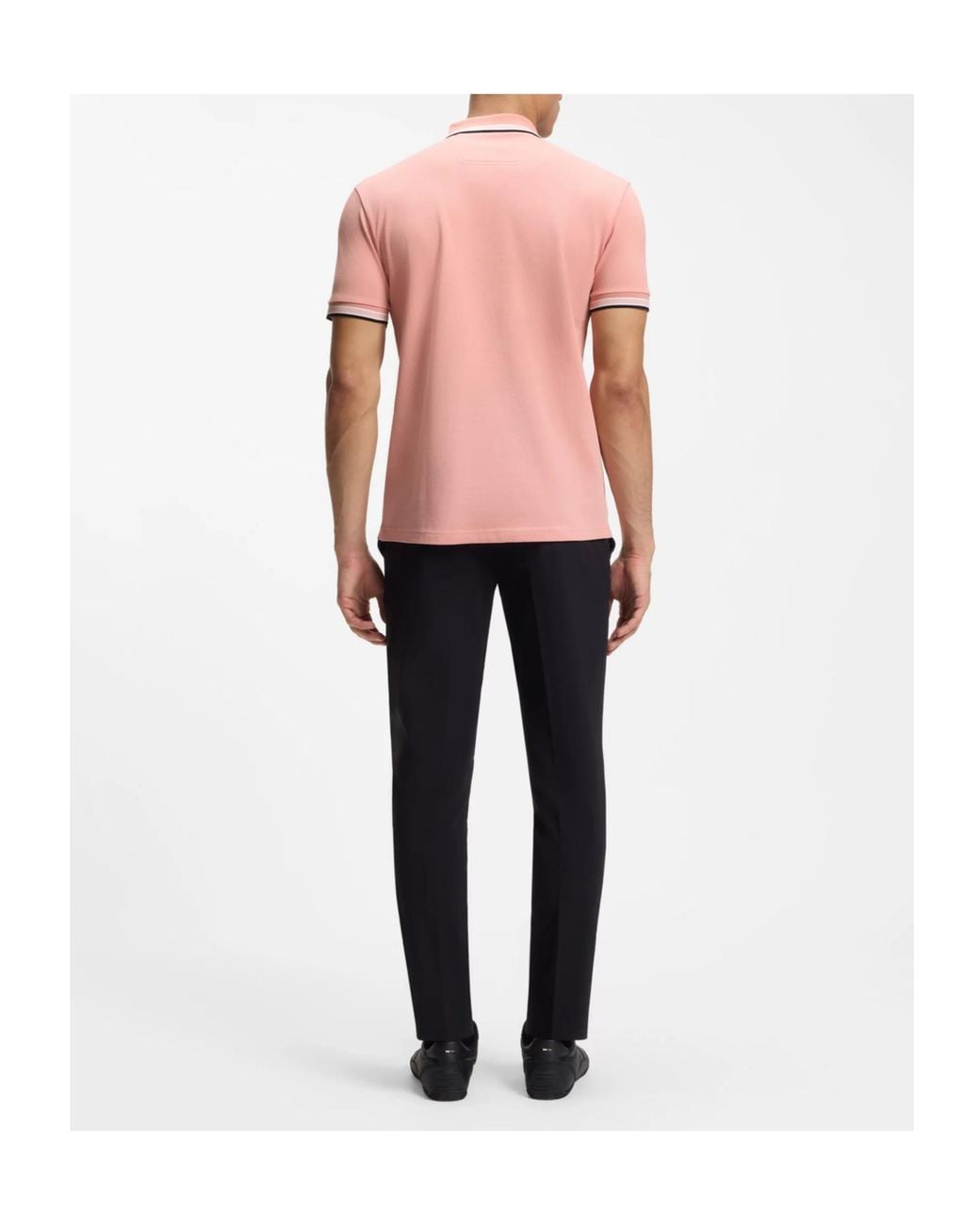 Boss Pink Boss Logo Embroidered Short-Sleeved Polo Shirt for men