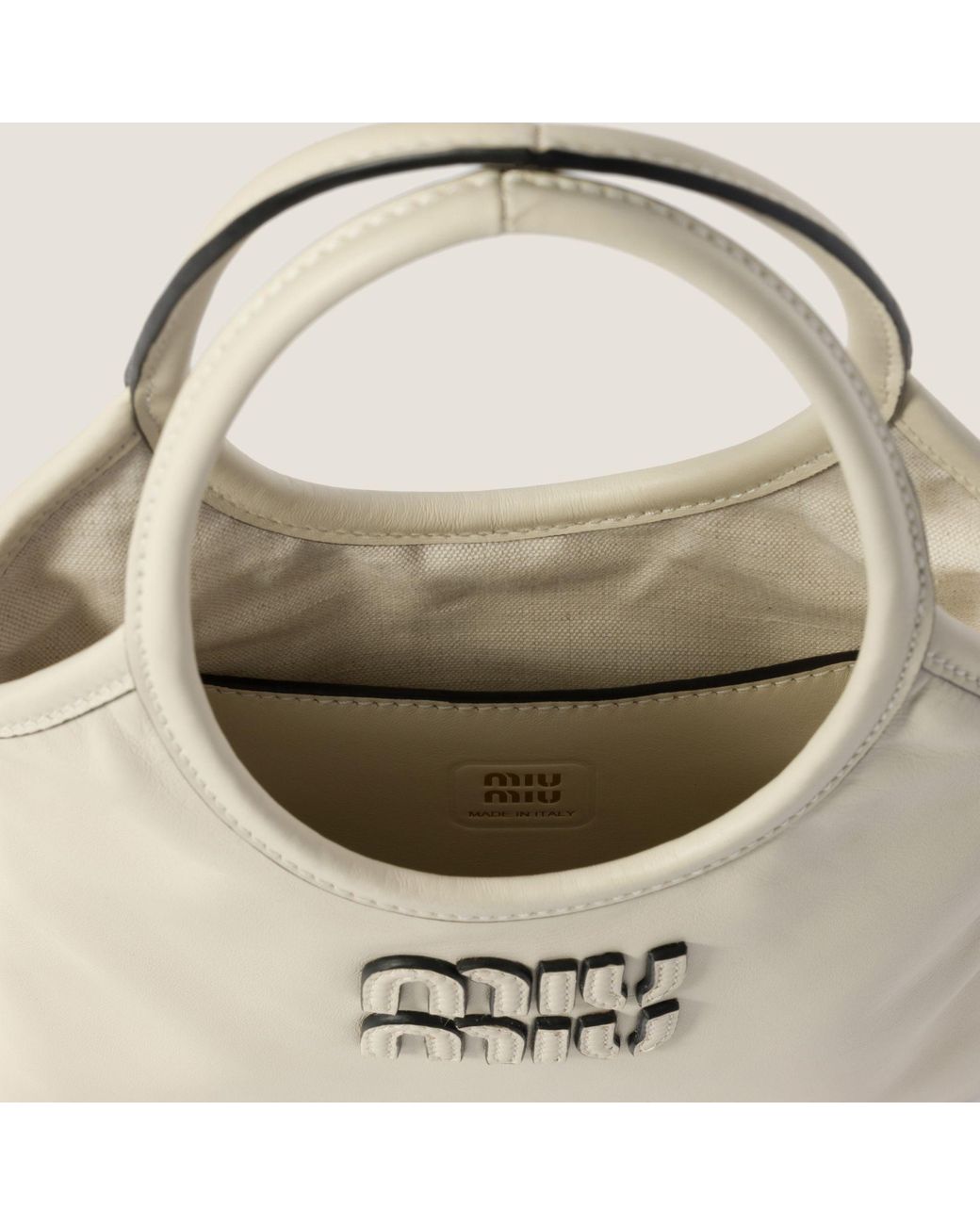 Miu Miu Natural Ivy Tote Bag