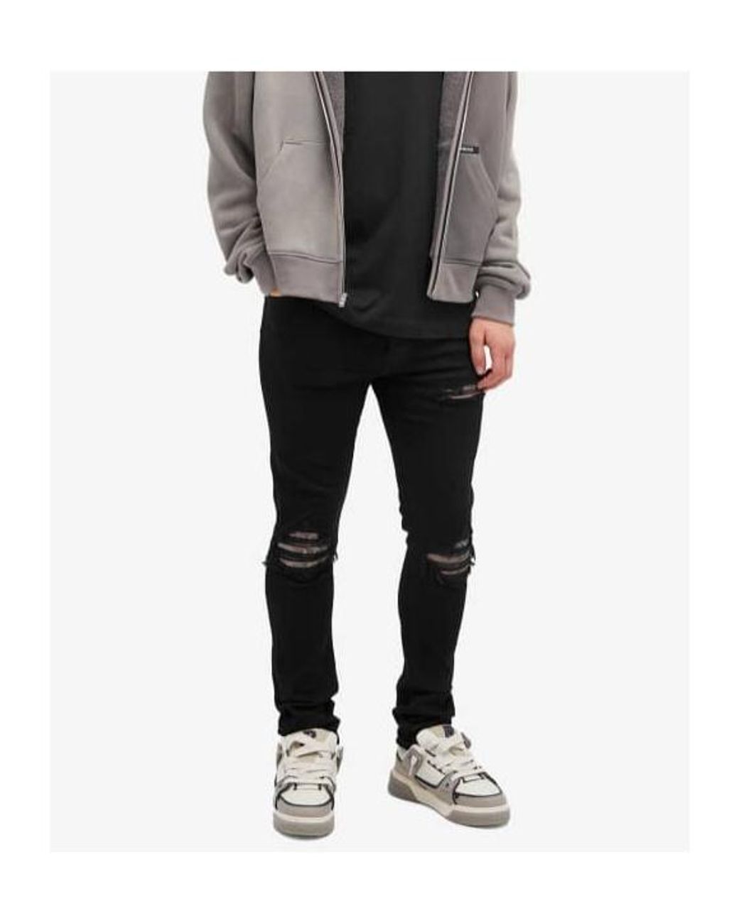 Amiri Black Mx1 Five-Pocket Jeans for men