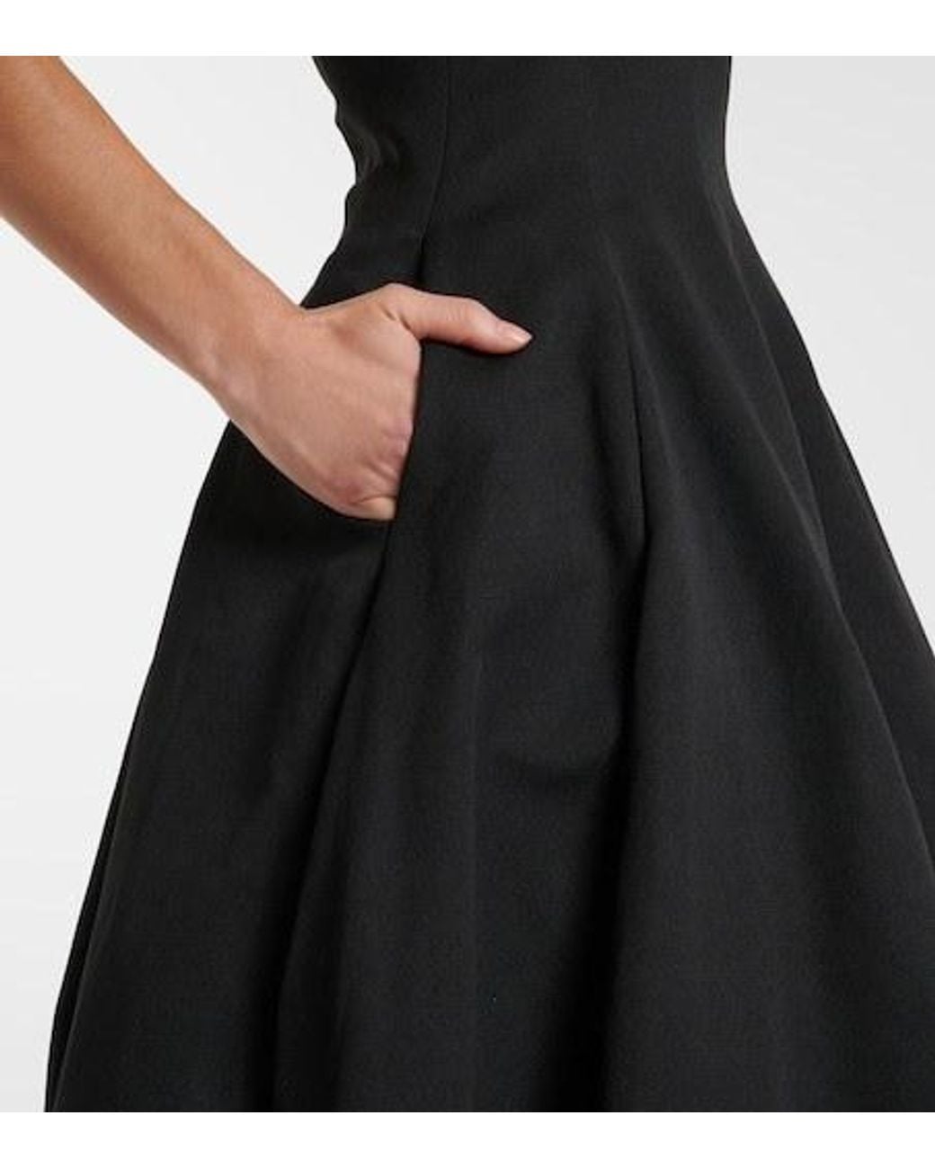 Staud Black Joy Cotton-Blend Gown