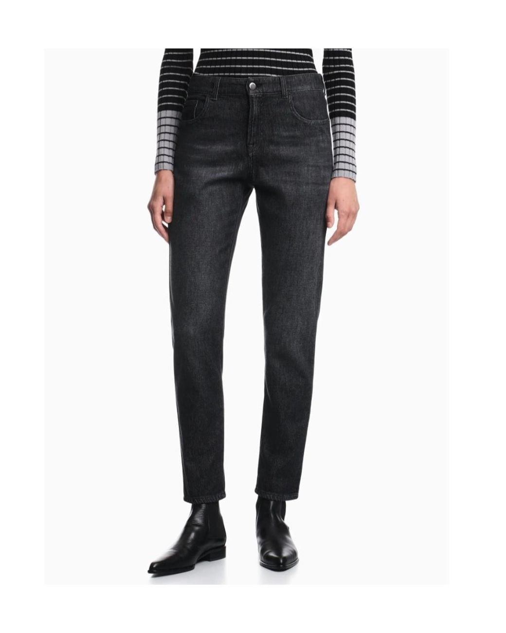 Emporio Armani Gray Slim-Fit Jeans
