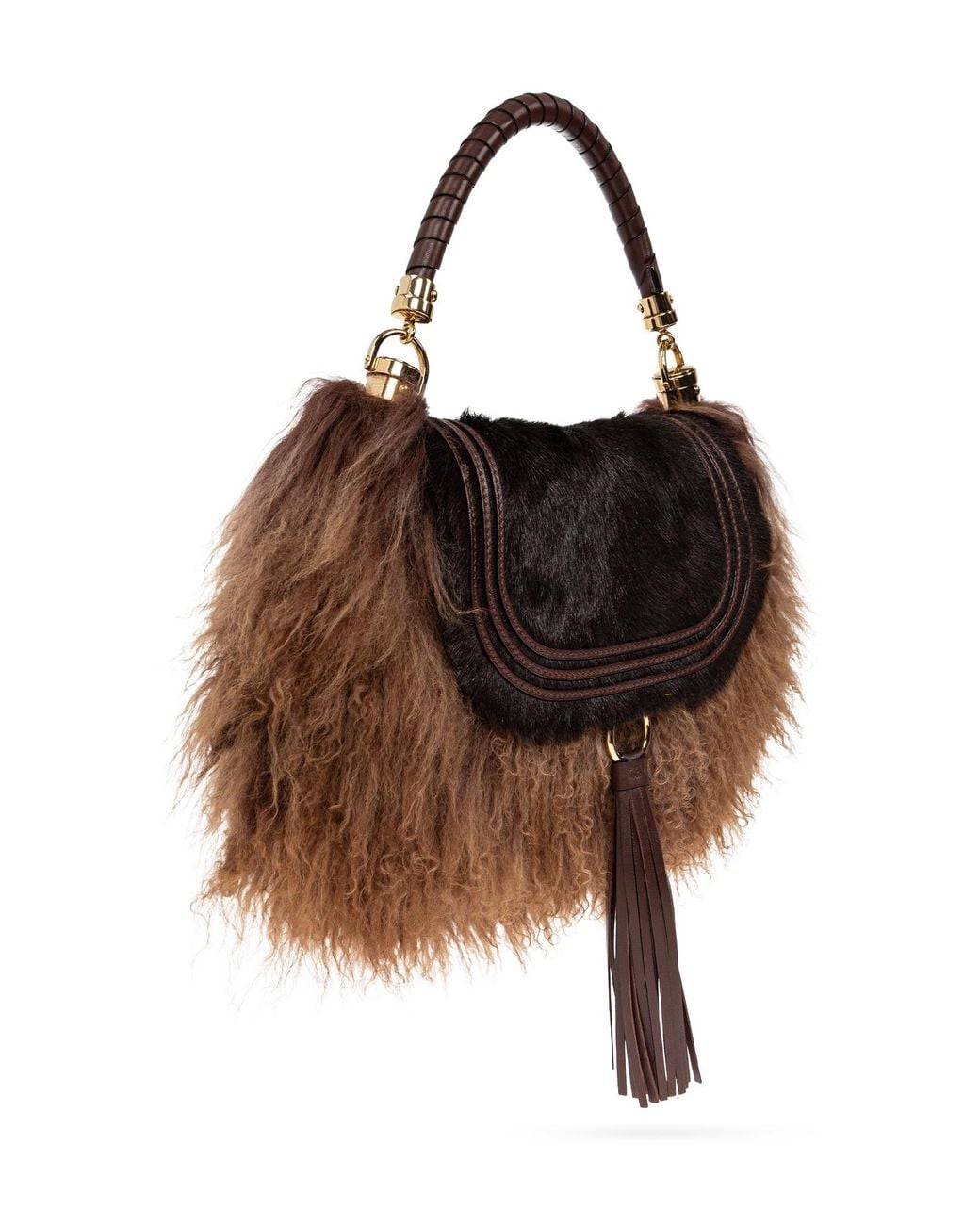 Chloé Brown Chloé Small Marcie Foulard Hobo Bag