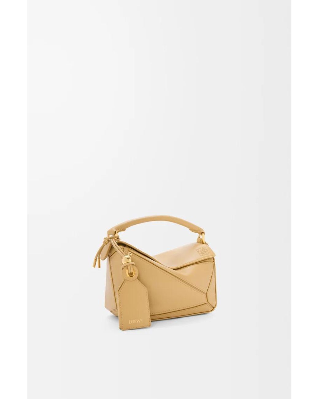 Loewe Metallic Mini Featherlight Puzzle Bag