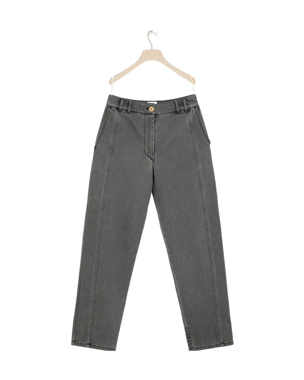 Patou Gray Straight Leg Pants