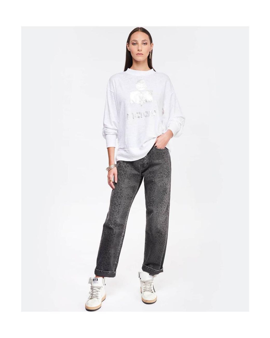 Isabel Marant White Long-Sleeve T-Shirt