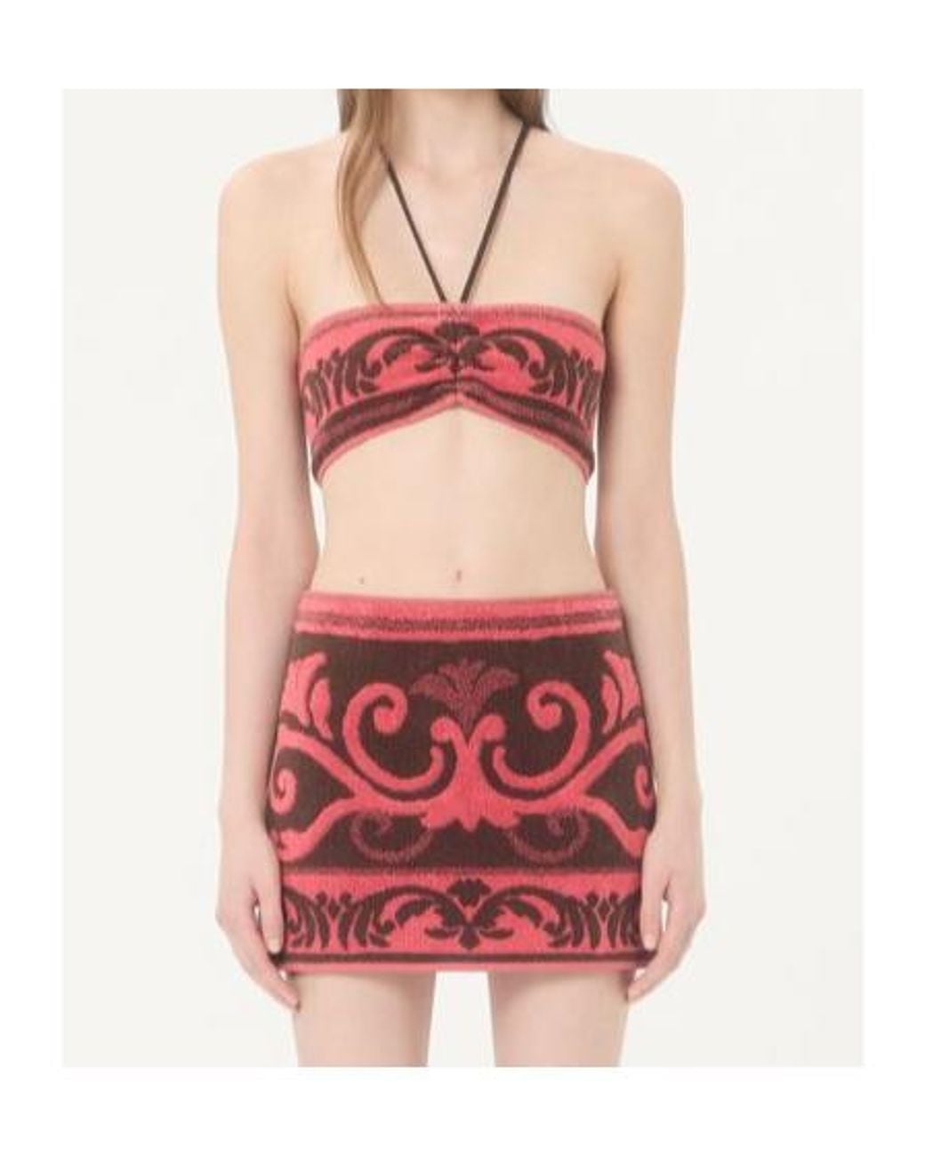Valentino Red Terry Cloth Top