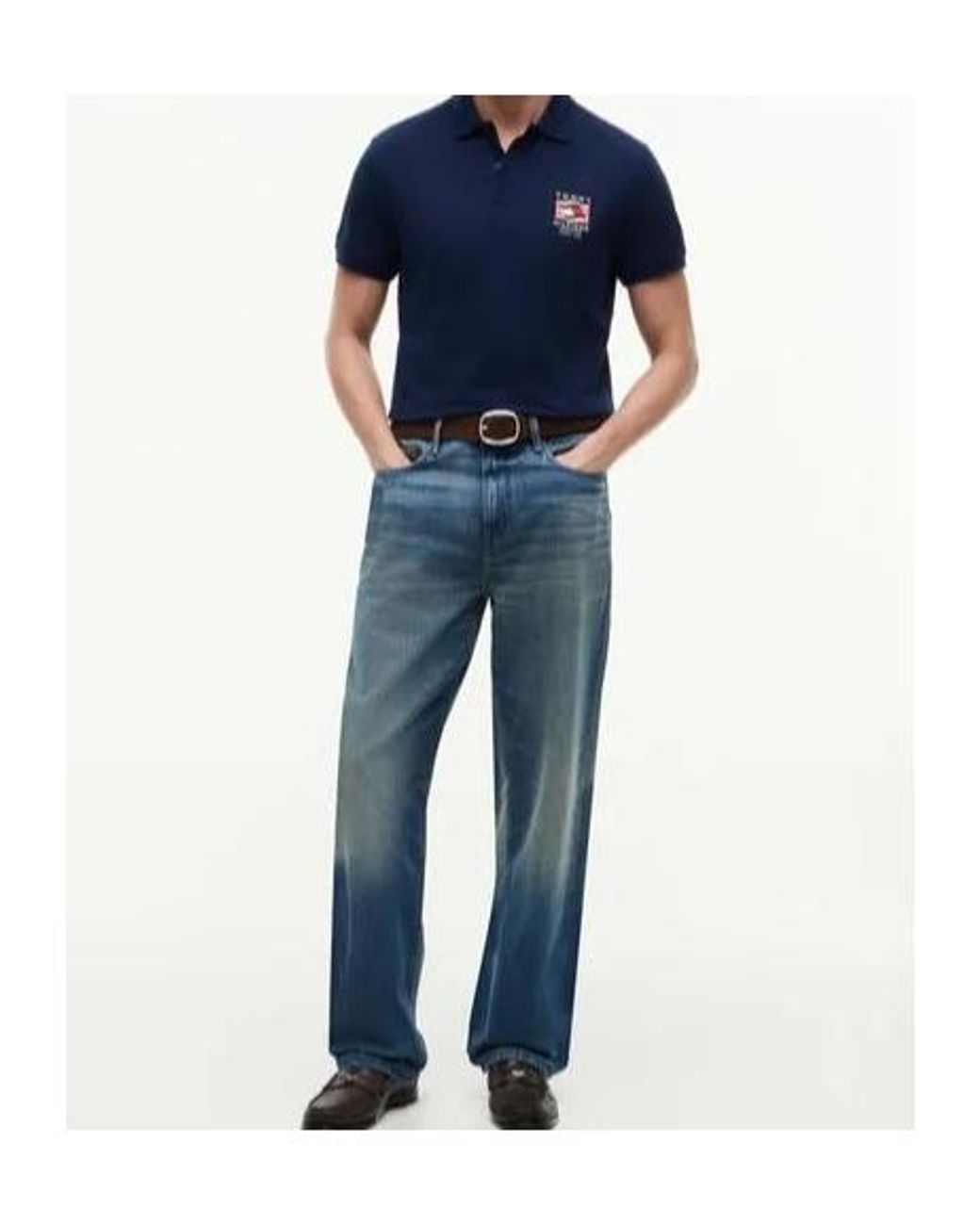 Tommy Hilfiger Blue Short-Sleeved Polo Shirt for men