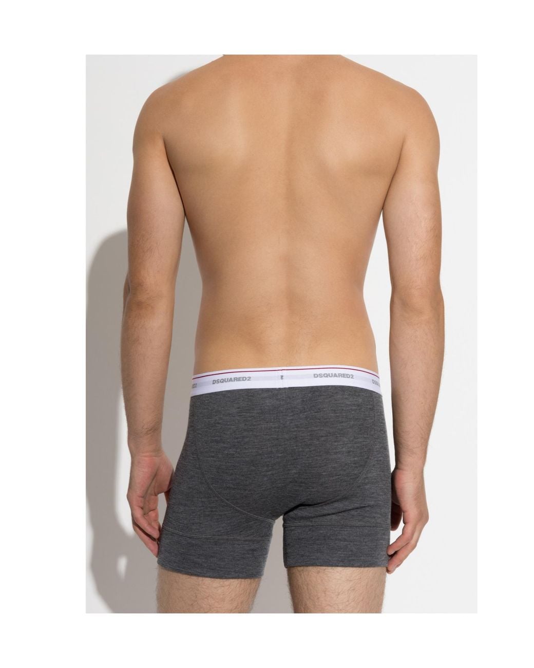 DSquared² Gray Logo Underwear for men