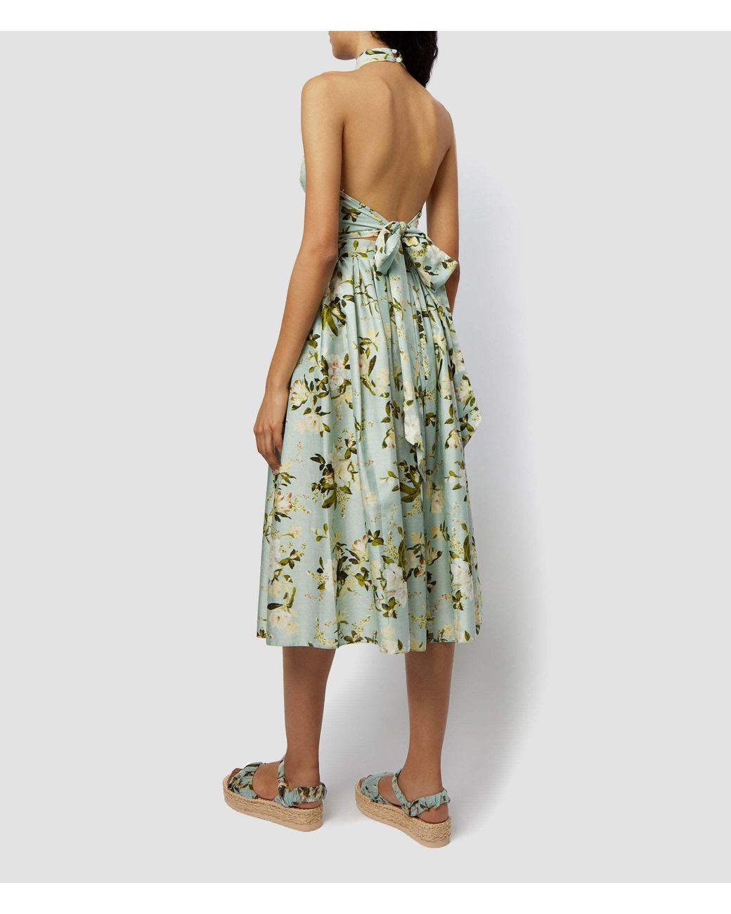 Erdem Green Printed Skirt