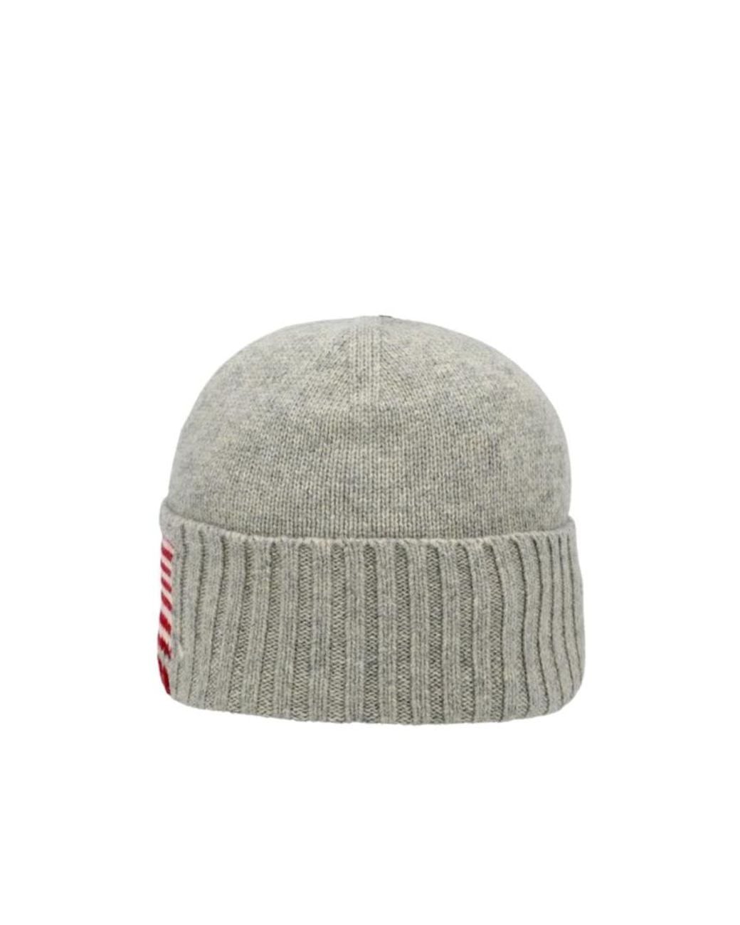 Polo Ralph Lauren Gray Flag Knitted Hat for men